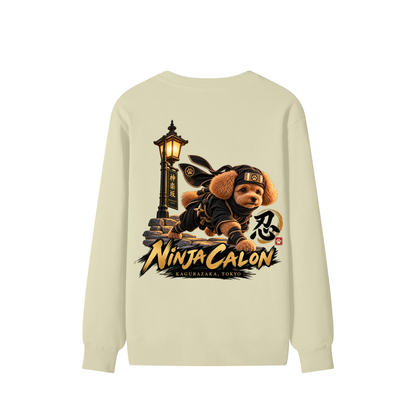 KAGURAZAKA | ユニセックス クラシック コットン スウェットシャツ忍者 | Unisex Classic Cotton Sweatshirt