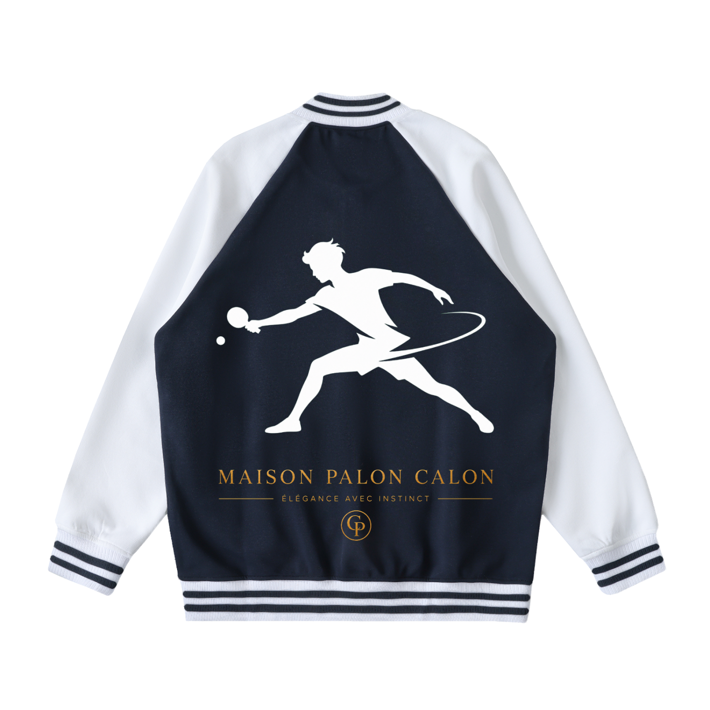 ユニセックス ツートーン ラグラン バーシティジャケット — Unisex Two-Tone Raglan Varsity Jacket