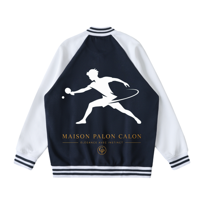 ユニセックス ツートーン ラグラン バーシティジャケット — Unisex Two-Tone Raglan Varsity Jacket