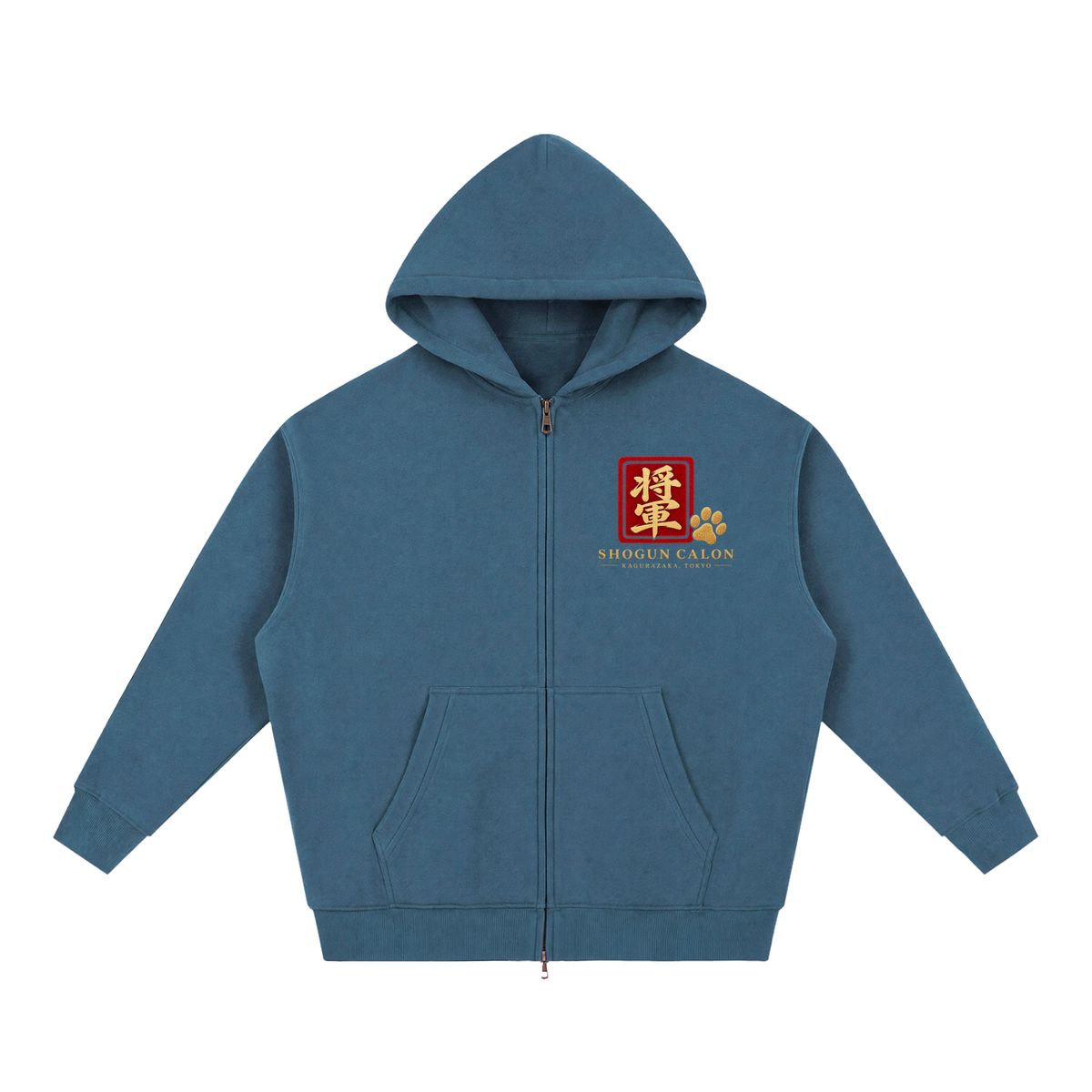 KAGURAZAKA | オーバーサイズ フリース ボクシー フーディー将軍 | Oversized Fleece Boxy Hoodie