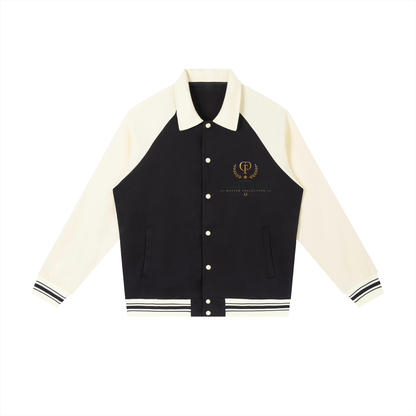 ユニセックス コントラスト ラグラン ベースボールジャケット — Unisex Contrast Raglan Baseball Jacket