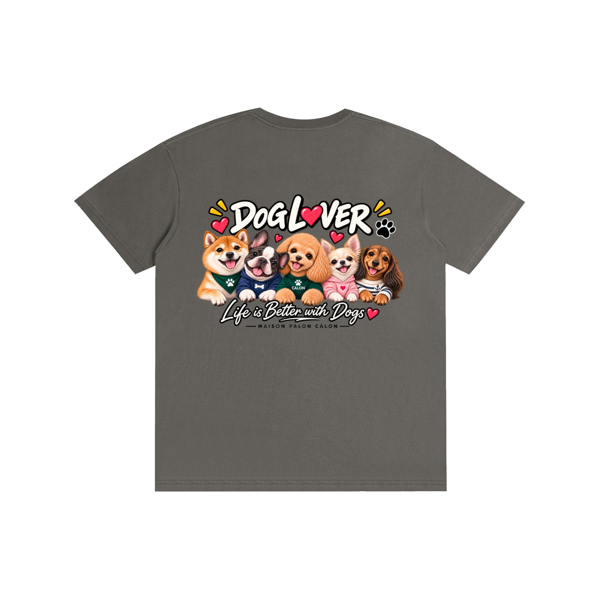 DOG | ベーシック ユニセックス コットンTシャツ / Pure Cotton Unisex T-Shirt