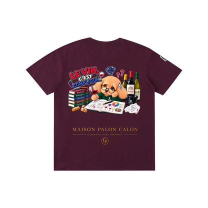 WINE SCHOLAR CALON | ピュアコットン Tシャツ（ユニセックス）/ Unisex Pure Cotton T-Shirt