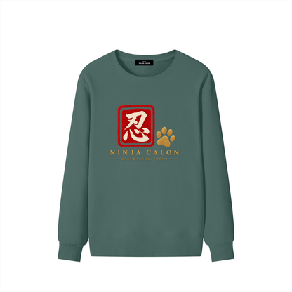 KAGURAZAKA | ユニセックス クラシック コットン スウェットシャツ忍者 | Unisex Classic Cotton Sweatshirt