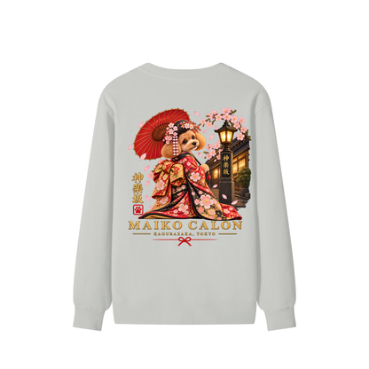 KAGURAZAKA | ユニセックス クラシック コットン スウェットシャツ舞妓 | Unisex Classic Cotton Sweatshirt