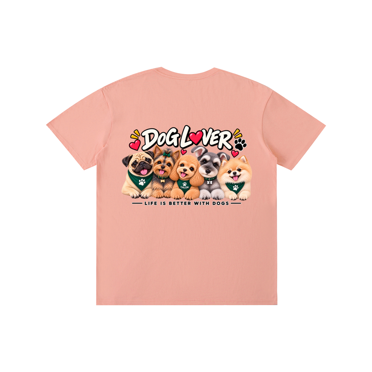 DOG | ベーシック ユニセックス コットンTシャツ / Pure Cotton Unisex T-Shirt