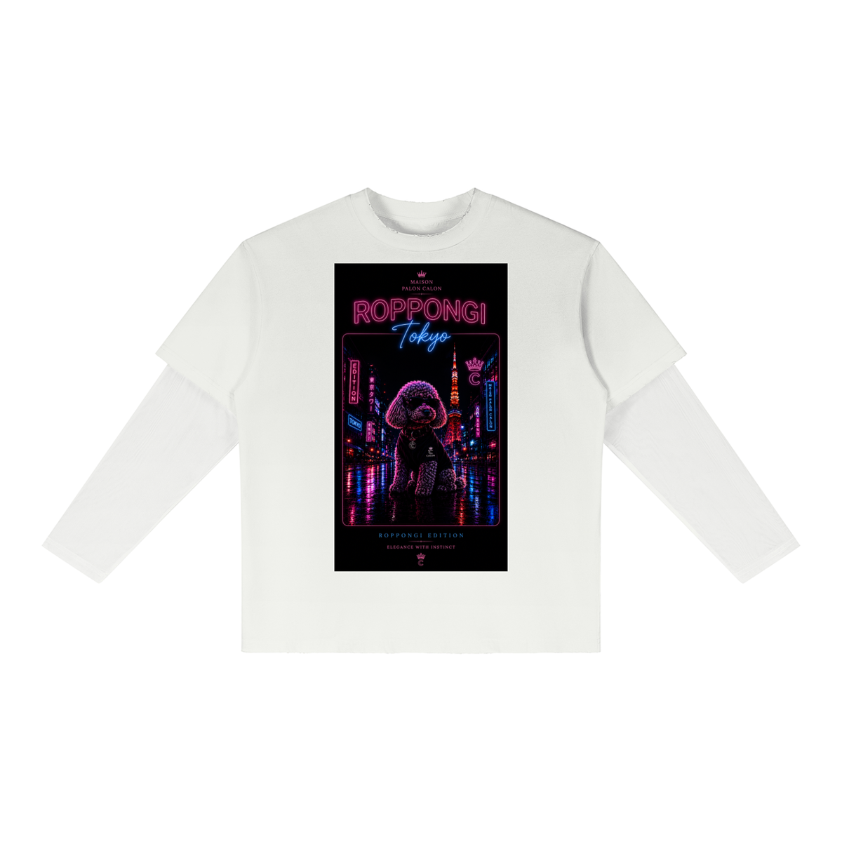 ROPPONGI｜レイヤード ロングスリーブ Tシャツ / Unisex Sunfade Layer Long Sleeve T-Shirt