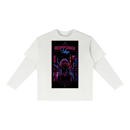 ROPPONGI｜レイヤード ロングスリーブ Tシャツ / Unisex Sunfade Layer Long Sleeve T-Shirt