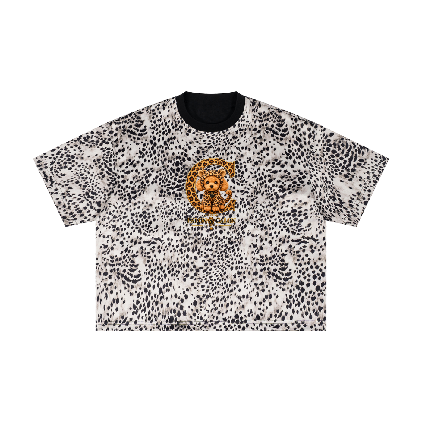 Unisex Leopard Print Boxy T-Shirt