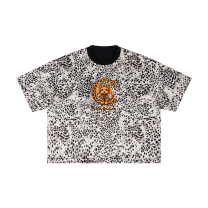 Unisex Leopard Print Boxy T-Shirt
