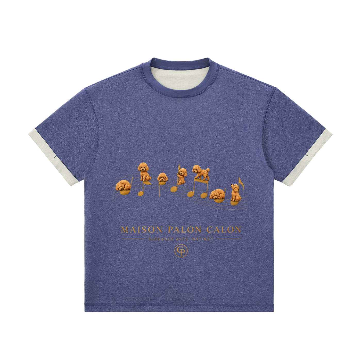 コントラストカフ Tシャツ — ユニセックス