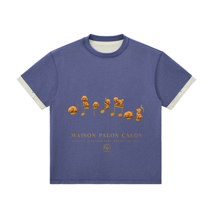 コントラストカフ Tシャツ — ユニセックス