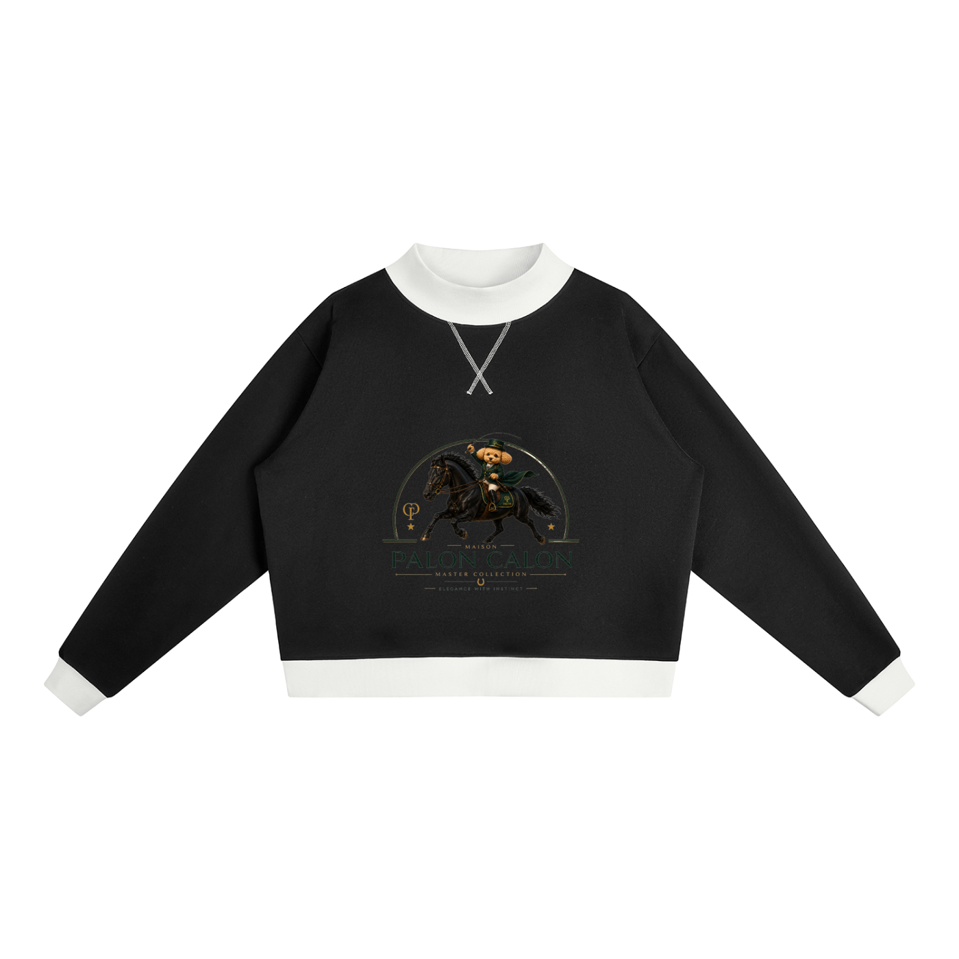 ウィメンズ モックネック スウェットシャツ — Women's Mock Neck Sweatshirt
