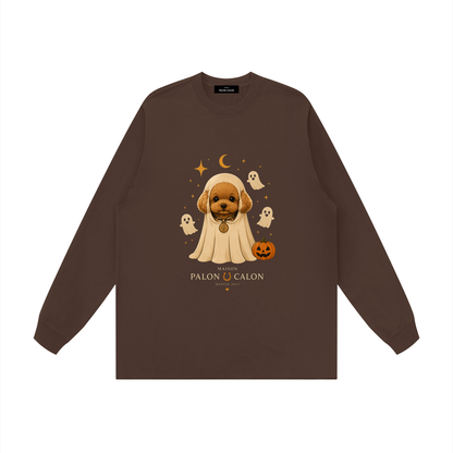 Unisex Raw Hem Long Sleeve T-Shirt