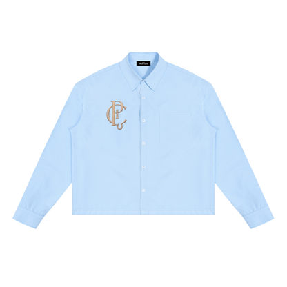 ユニセックス ボクシー ロングスリーブ シャツ — Unisex Boxy Long-Sleeve Shirt