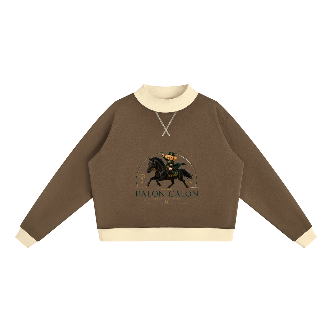 ウィメンズ モックネック スウェットシャツ — Women's Mock Neck Sweatshirt