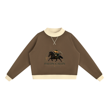 ウィメンズ モックネック スウェットシャツ — Women's Mock Neck Sweatshirt