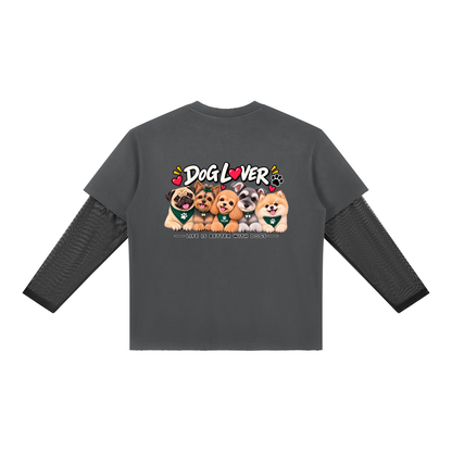 DOG | ユニセックス サンフェード レイヤーTシャツ / Unisex Sunfade Layer T-Shirt