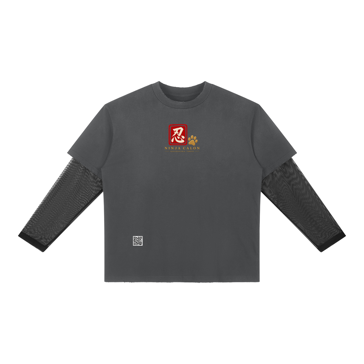 KAGURAZAKA | ユニセックス サンフェード レイヤー Tシャツ忍者 / Unisex Sunfade Layer T-Shirt
