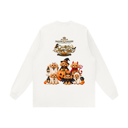 Unisex Raw Hem Long Sleeve T-Shirt