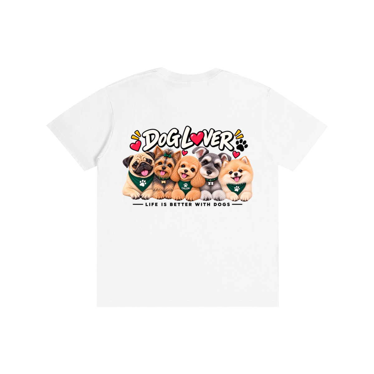 DOG | ベーシック ユニセックス コットンTシャツ / Pure Cotton Unisex T-Shirt