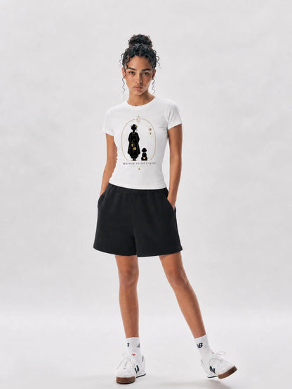 KYOTO | エッセンシャル ボディコン クルーネック Tシャツ / Essential Bodycon Crewneck T-Shirt