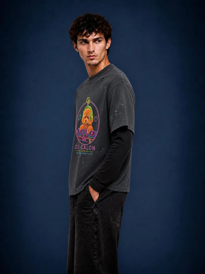 ROPPONGI | ユニセックス ヴィンテージウォッシュ ディストレスド レイヤーティー — Unisex Vintage Wash Distressed Layer T-Shirt