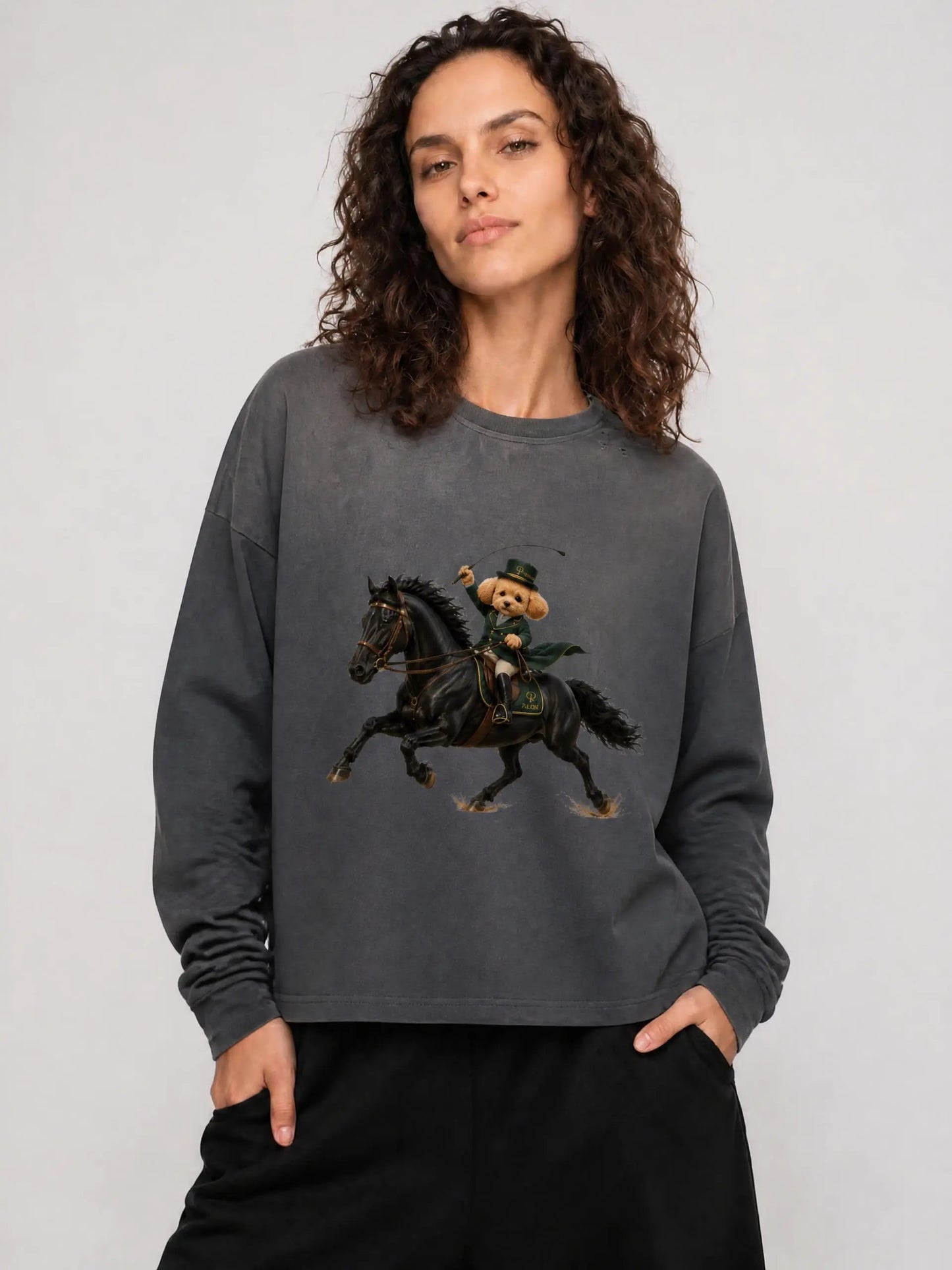 ユニセックス ヴィンテージウォッシュ レイヤード ロングスリーブ Tシャツ — Unisex Vintage Wash Layered Long-Sleeve T-Shirt