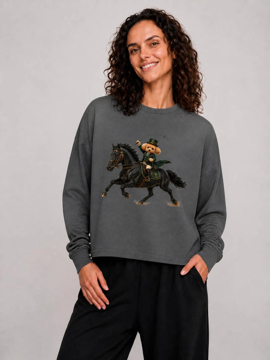 ユニセックス ヴィンテージウォッシュ レイヤード ロングスリーブ Tシャツ — Unisex Vintage Wash Layered Long-Sleeve T-Shirt