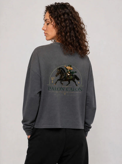 ユニセックス ヴィンテージウォッシュ レイヤード ロングスリーブ Tシャツ — Unisex Vintage Wash Layered Long-Sleeve T-Shirt