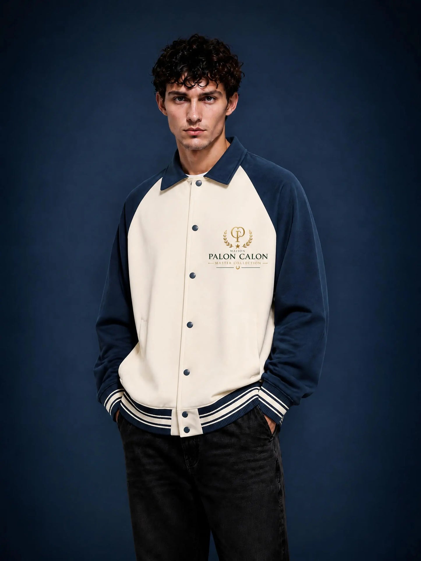 ユニセックス コントラスト ラグラン ベースボールジャケット — Unisex Contrast Raglan Baseball Jacket
