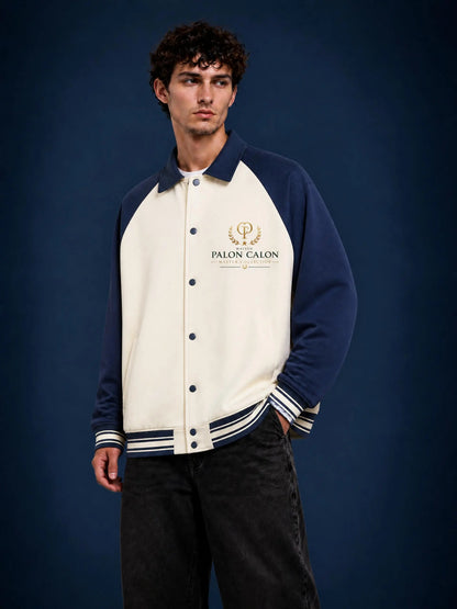 ユニセックス コントラスト ラグラン ベースボールジャケット — Unisex Contrast Raglan Baseball Jacket