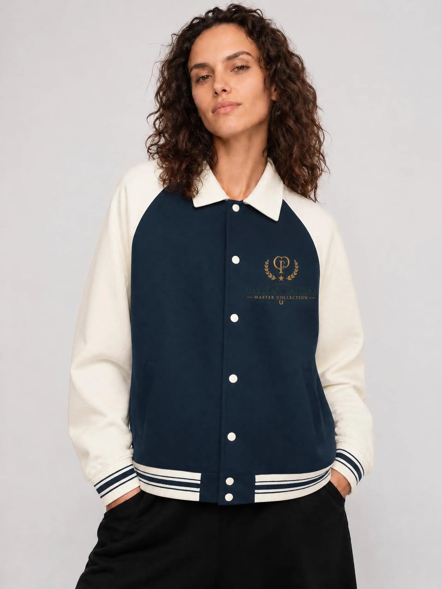 ユニセックス コントラスト ラグラン ベースボールジャケット — Unisex Contrast Raglan Baseball Jacket