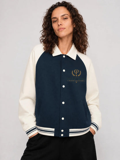 ユニセックス コントラスト ラグラン ベースボールジャケット — Unisex Contrast Raglan Baseball Jacket