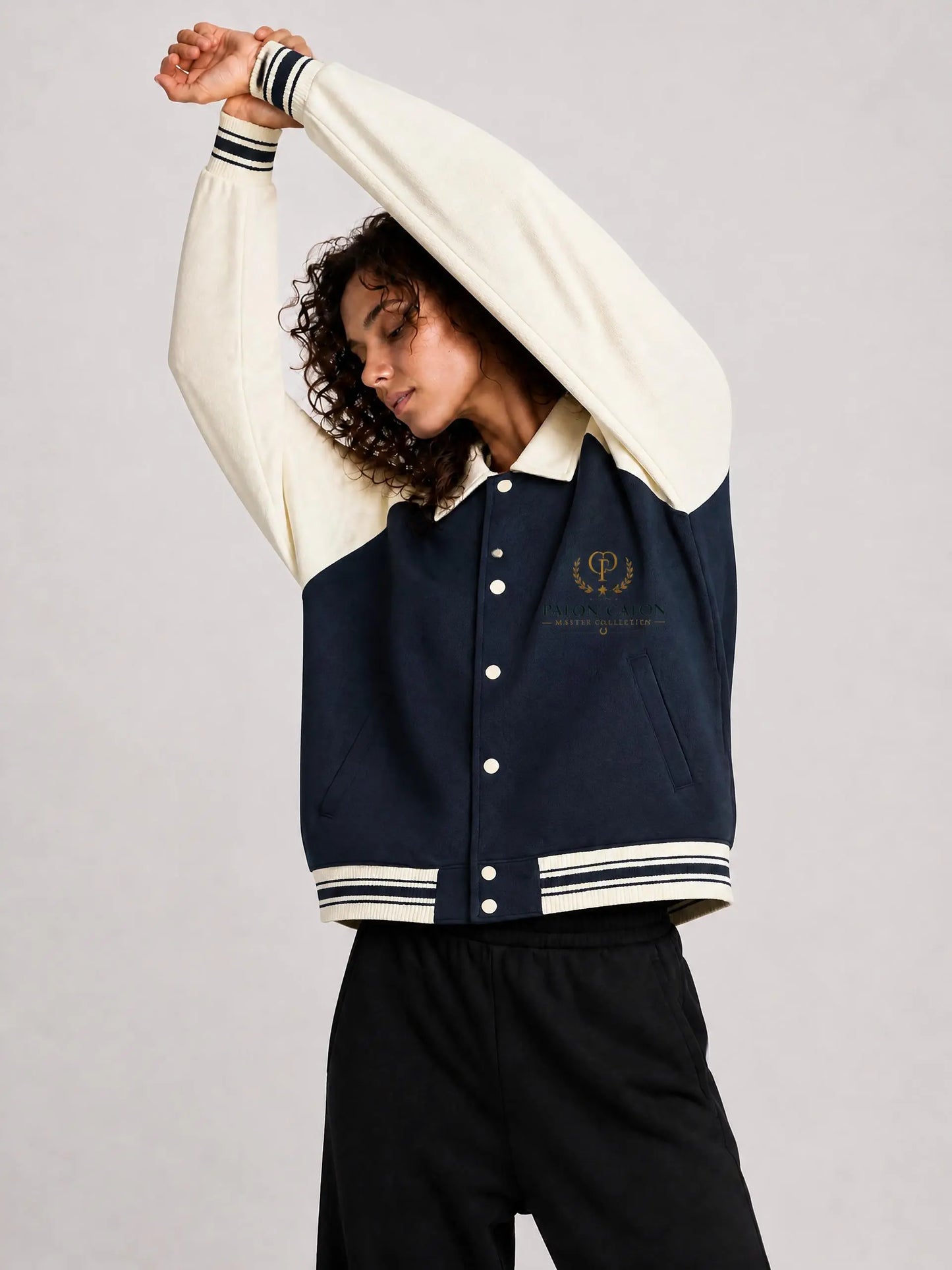 ユニセックス コントラスト ラグラン ベースボールジャケット — Unisex Contrast Raglan Baseball Jacket