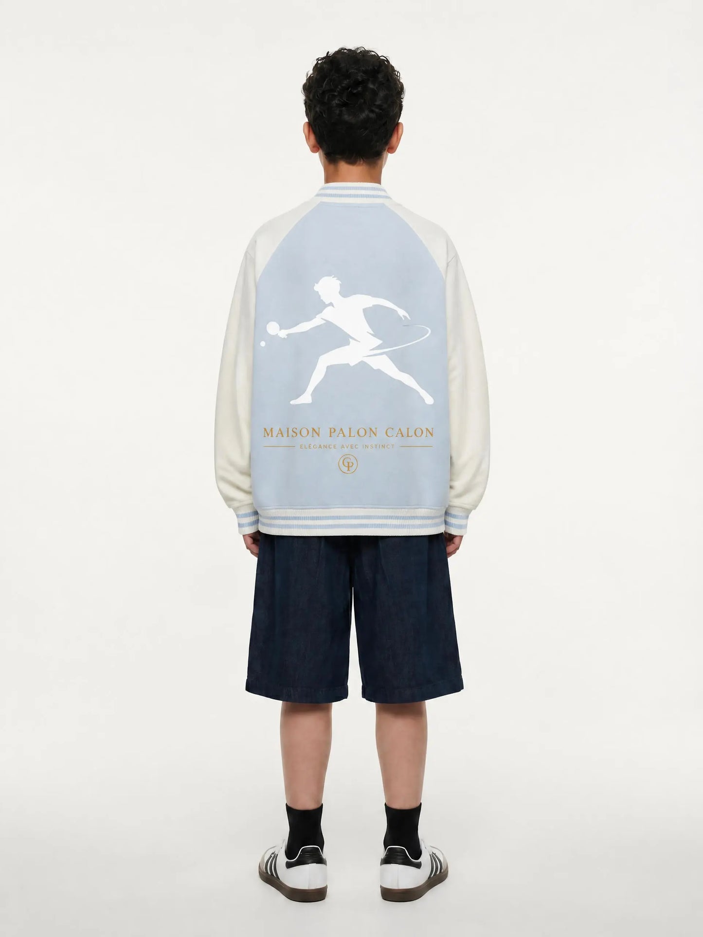 ユニセックス ツートーン ラグラン バーシティジャケット — Unisex Two-Tone Raglan Varsity Jacket