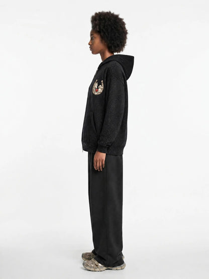 EQUESTRIAN CALON | スパークルズ フルジップ ボクシーフーディー（ユニセックス）/ Unisex Sparkles Full-Zip Boxy Hoodie