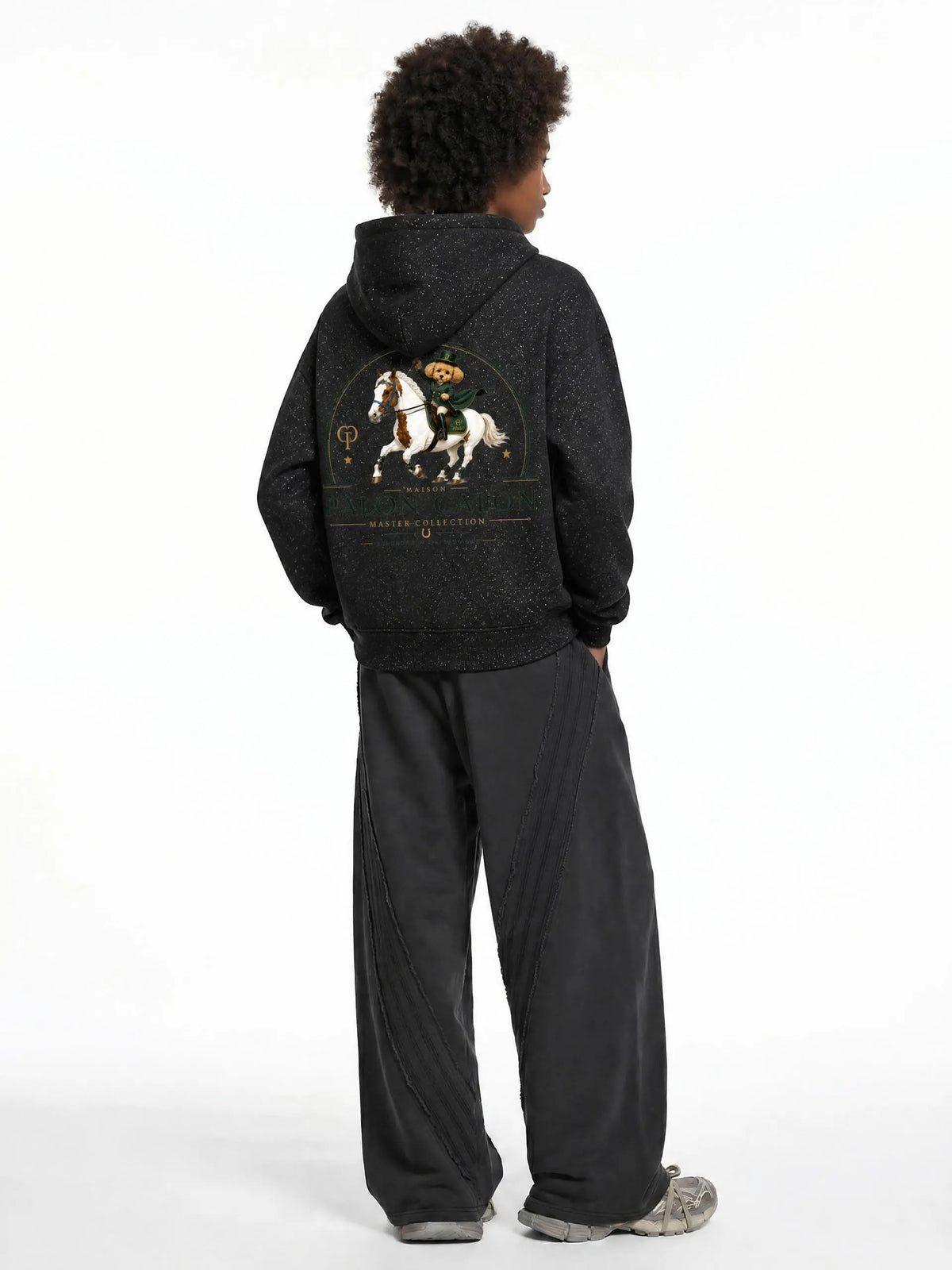 EQUESTRIAN CALON | スパークルズ フルジップ ボクシーフーディー（ユニセックス）/ Unisex Sparkles Full-Zip Boxy Hoodie