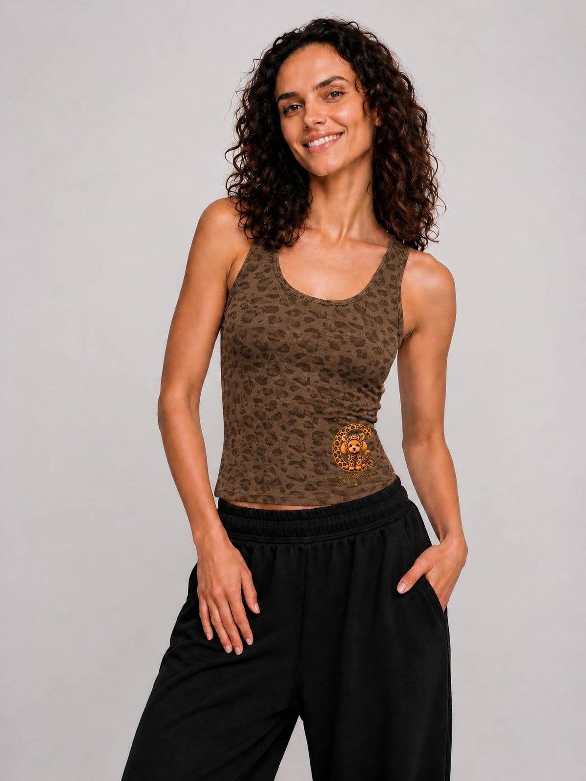 LEOPARD | レオパード柄 ウィメンズ タンクトップ / Women's Leopard Print Tank Top