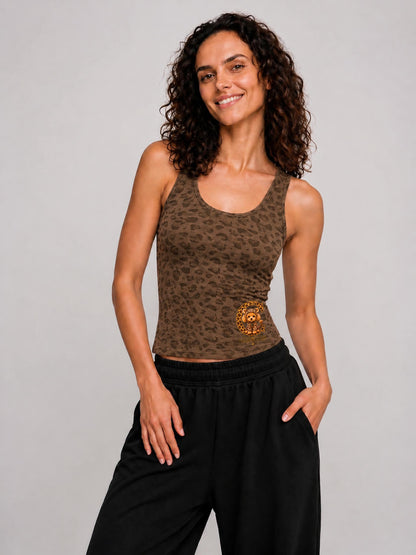 LEOPARD | レオパード柄 ウィメンズ タンクトップ / Women's Leopard Print Tank Top