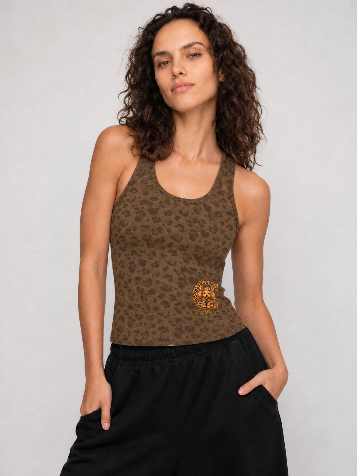 LEOPARD | レオパード柄 ウィメンズ タンクトップ / Women's Leopard Print Tank Top