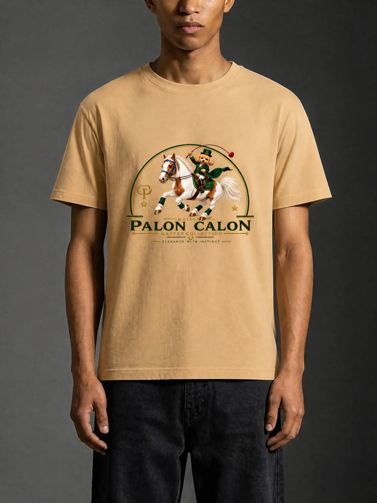 EQUESTRIAN CALON | ユニセックス ピュアコットン Tシャツ — Unisex Pure Cotton T-Shirt