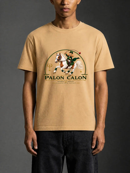 EQUESTRIAN CALON | ユニセックス ピュアコットン Tシャツ — Unisex Pure Cotton T-Shirt