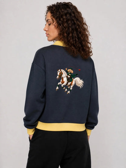 EQUESTRIAN CALON | ウィメンズ モックネック スウェットシャツ — Women's Mock Neck Sweatshirt