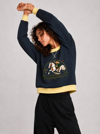 EQUESTRIAN CALON | ウィメンズ モックネック スウェットシャツ — Women's Mock Neck Sweatshirt