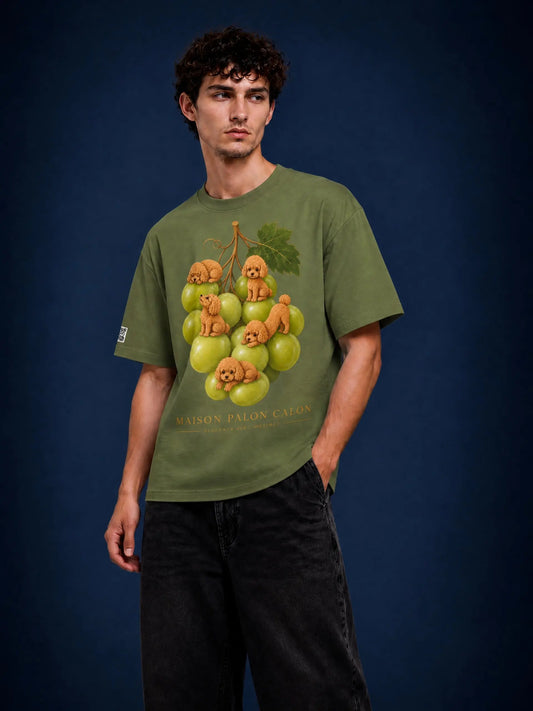 GRAPE CALON | ピュアコットン Tシャツ（ユニセックス）/ Unisex Pure Cotton T-Shirt