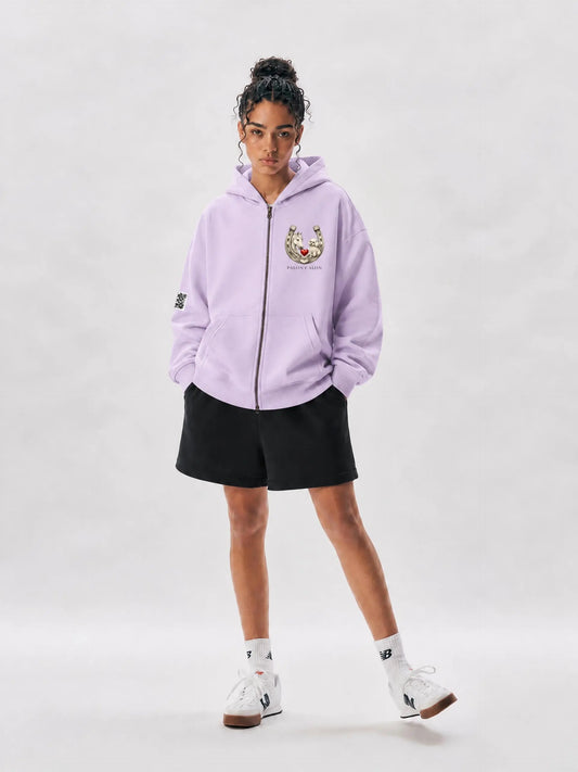 EQUESTRIAN CALON | オーバーサイズ フリース ボクシー フーディー/ Unisex Oversized Fleece Boxy Hoodie