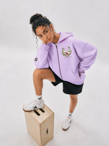 EQUESTRIAN CALON | オーバーサイズ フリース ボクシー フーディー/ Unisex Oversized Fleece Boxy Hoodie