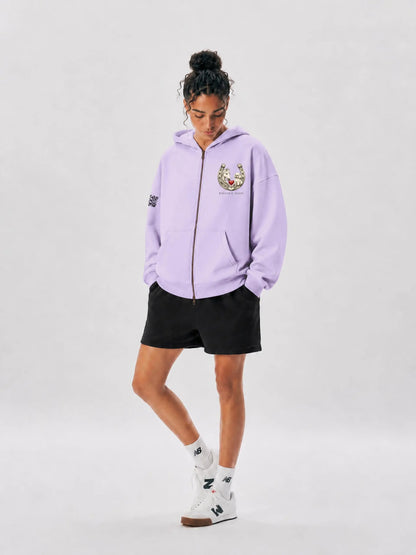 EQUESTRIAN CALON | オーバーサイズ フリース ボクシー フーディー/ Unisex Oversized Fleece Boxy Hoodie