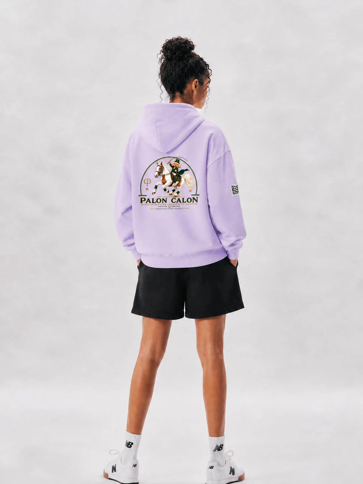 EQUESTRIAN CALON | オーバーサイズ フリース ボクシー フーディー/ Unisex Oversized Fleece Boxy Hoodie